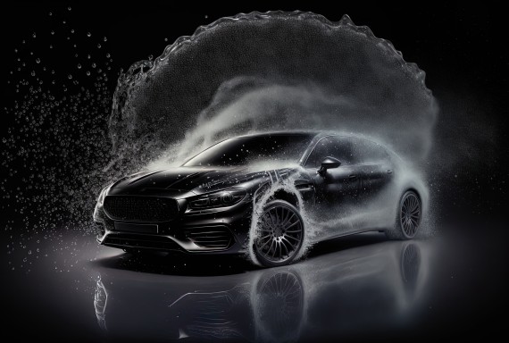 Car water spraying