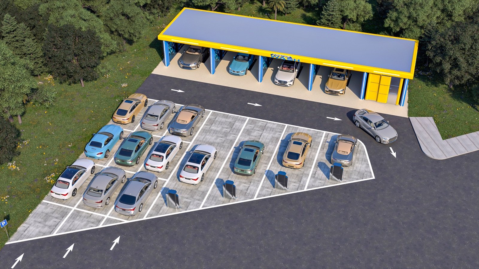 Pristine Wash multi-bay destination format